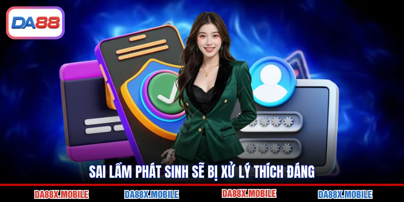 Sai lầm phát sinh sẽ bị xử lý thích đáng